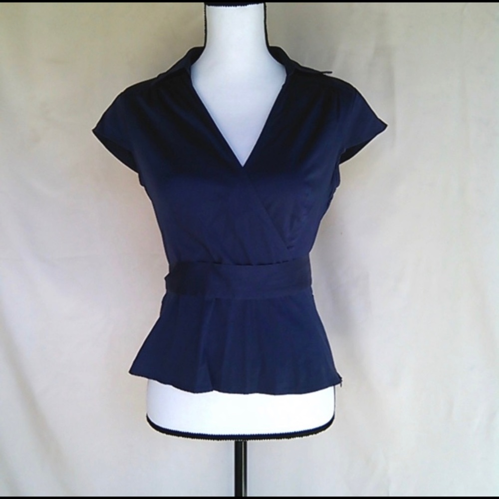 Ann Taylor Loft V Neck Wrap Top
